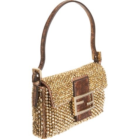 fendi mini beaded baguette|fendi baguette shopping bag.